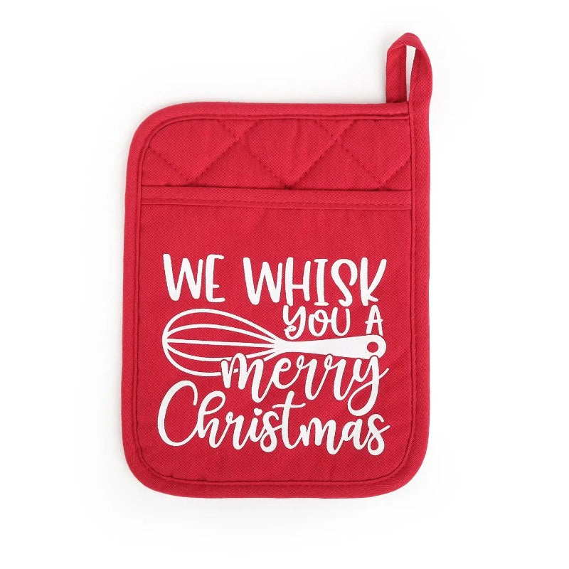 Funny Pot holder - I Whisk You A Merry Christmas - Monkeyshine Apparel and  Gifts