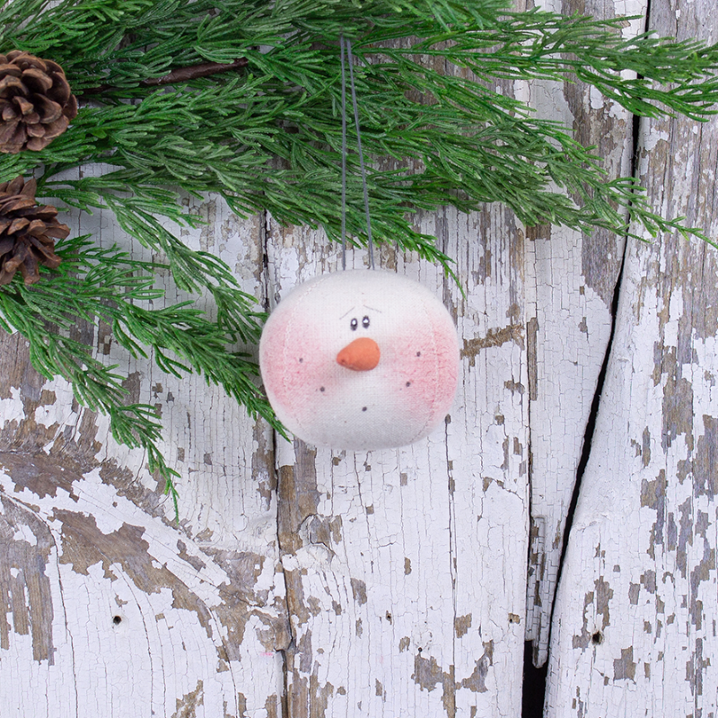 Small Snowman Head Ornament